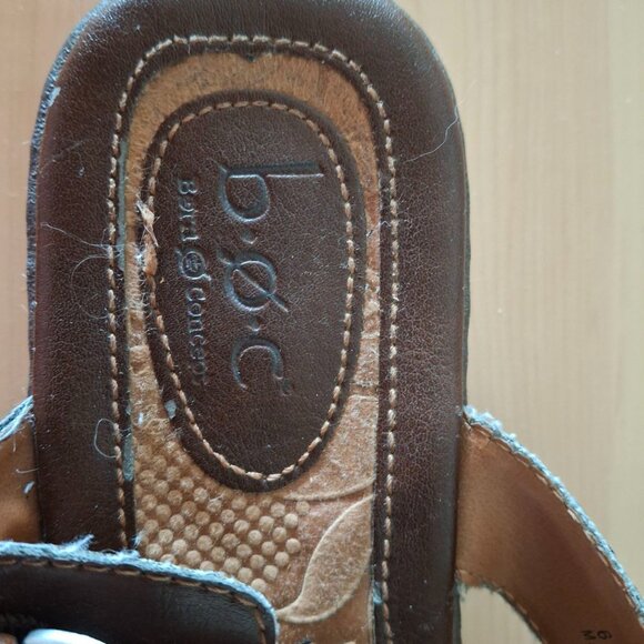 b.o.c - BØC Born Concept Brown Two-Strap Slide Sandals - Women’s Size 6M - Picture 4 of 5